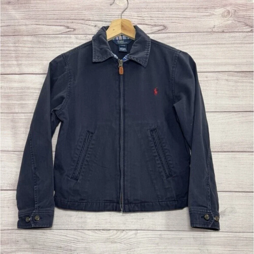 Boy’s/Kid’s Vintage Polo Ralph Lauren Full Zip Basic Jacket Size 8/10